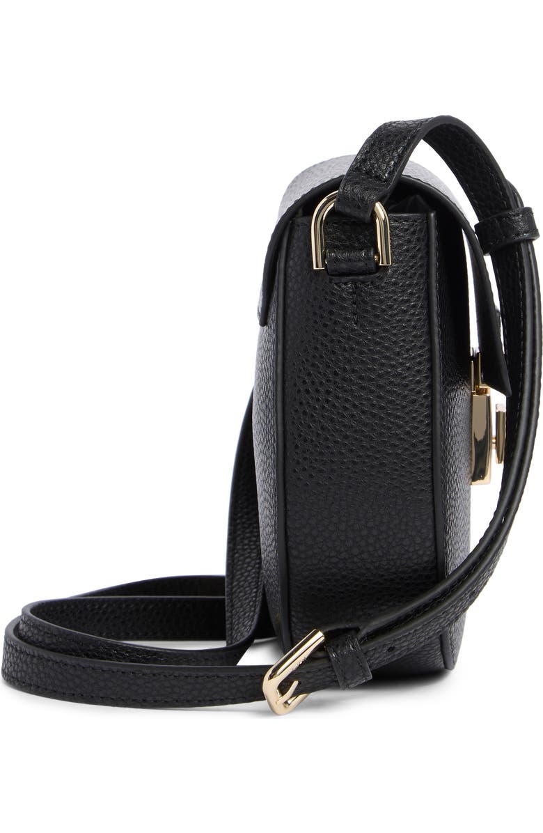 Furla Mini Glenn Leather Crossbody Bag, Alternate, color, Nero