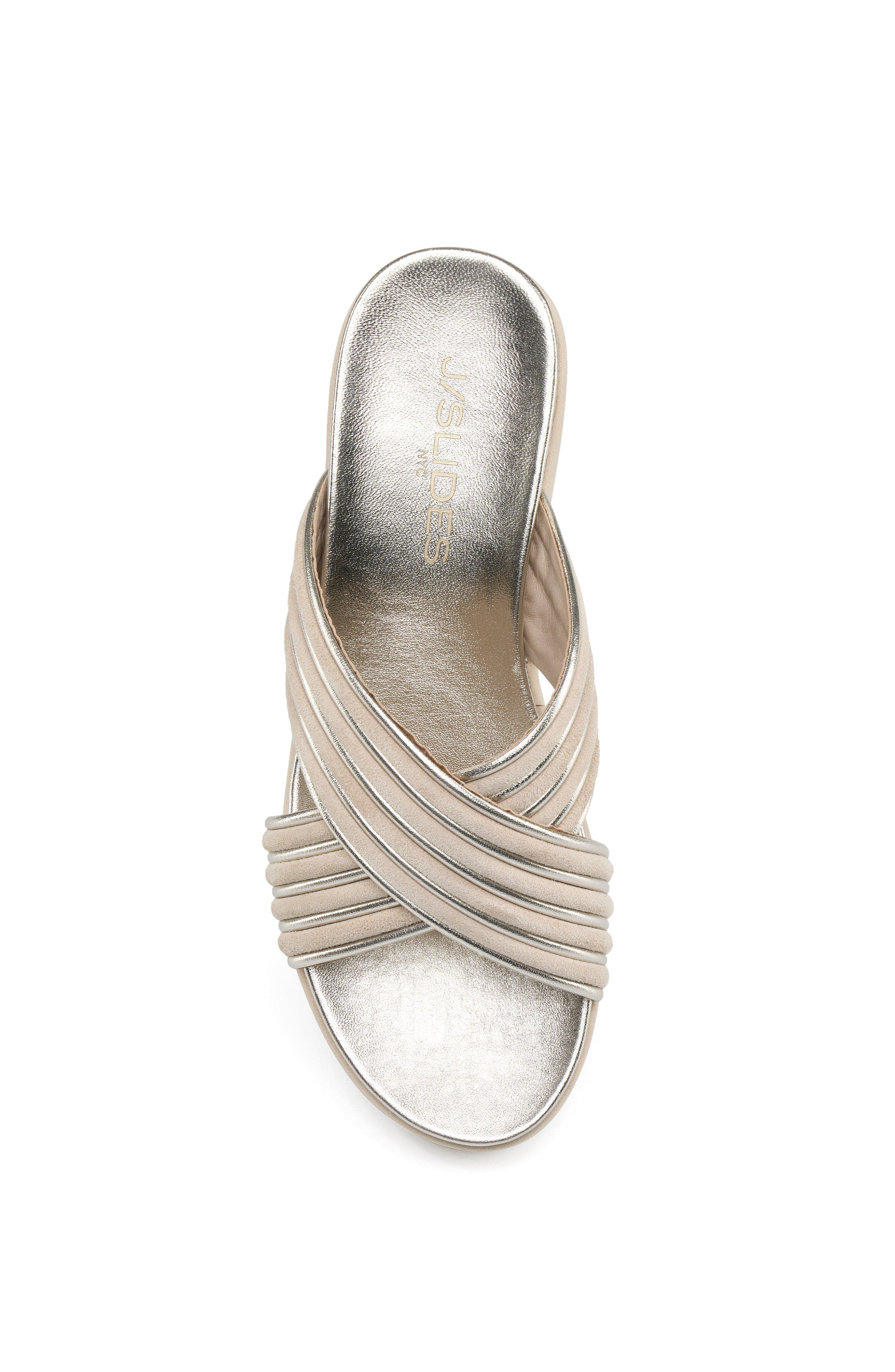 ZZDNU JSlides Footwear Quiana Sandal, Alternate, color, Sand Light Gold