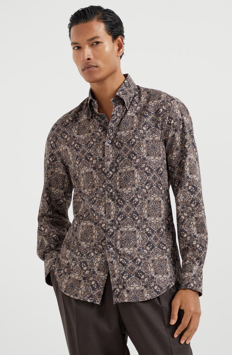 Brunello Cucinelli Twill shirt, Alternate, color, 