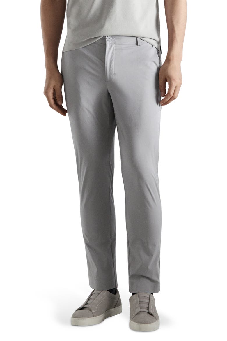 Water Repellent Slim Fit Pants, Main, color, ICE GREY