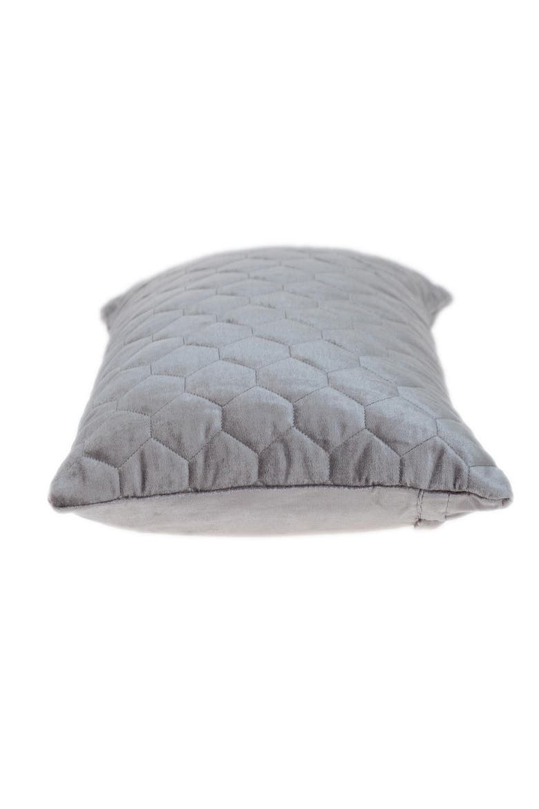 Bazyli Quilted Throw Pillow, Alternate, color, TAUPE