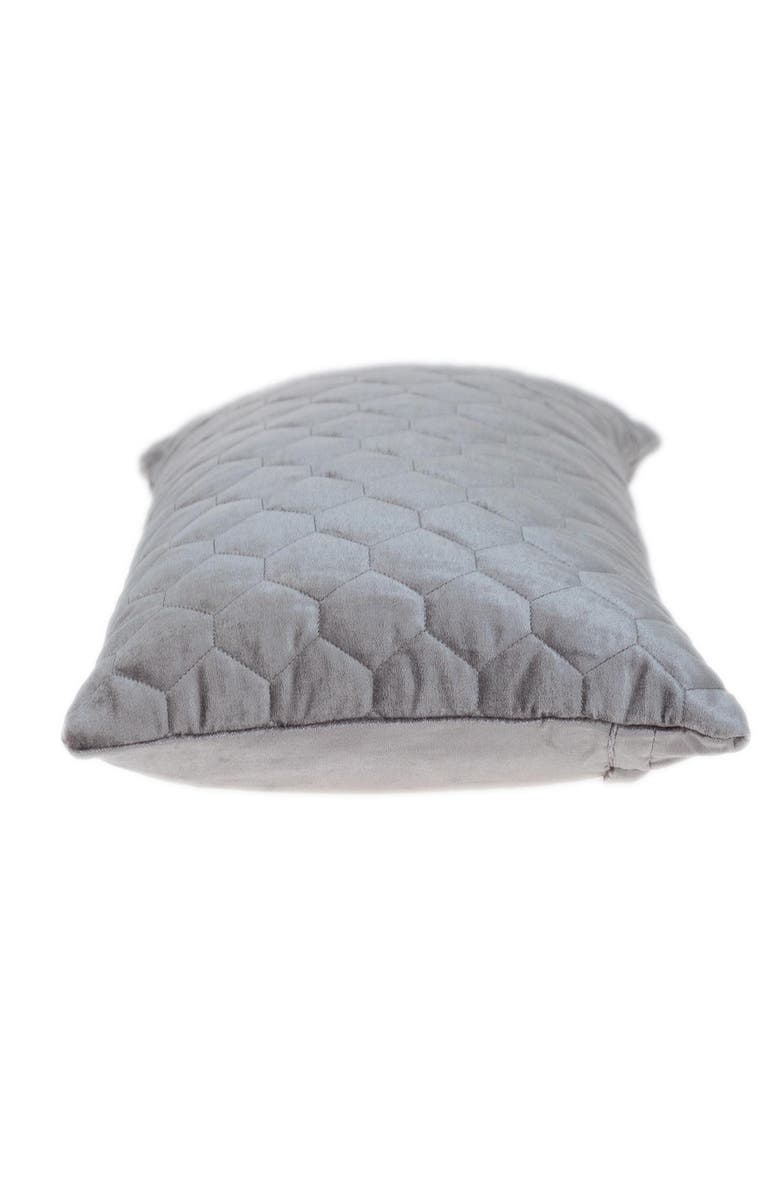 PARKLAND COLLECTION Bazyli Quilted Throw Pillow, Alternate, color, Taupe