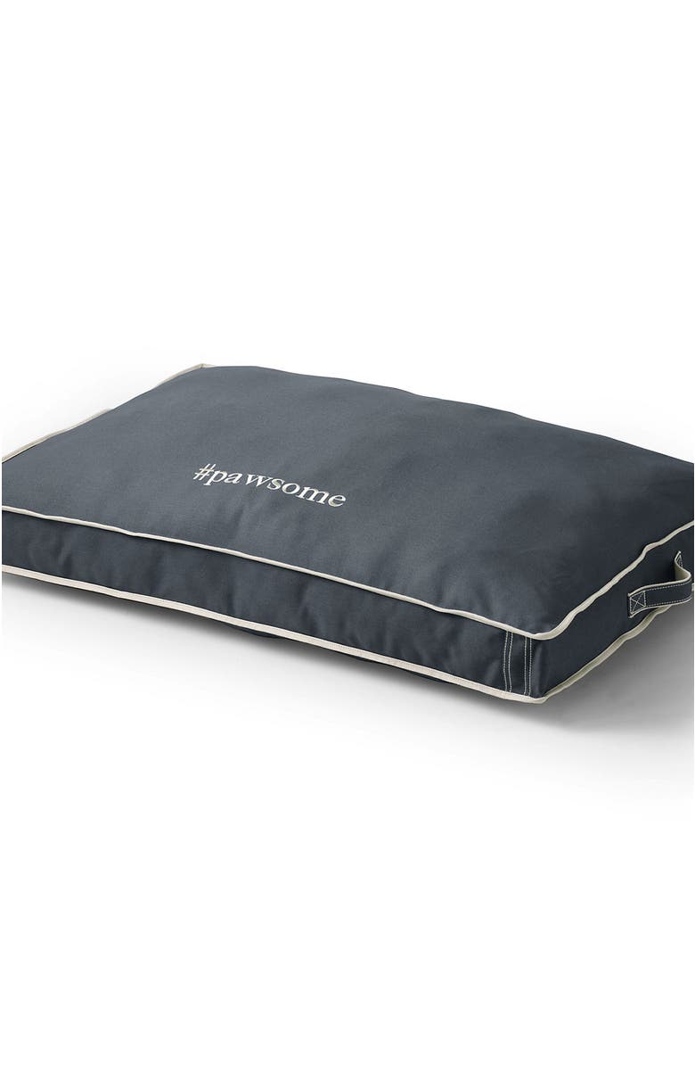 Lands' End Rectangular Canvas Dog Bed Cover, Alternate, color, Gray