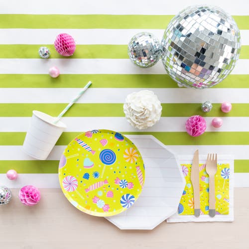 Daydream Society It's A Birthday Candy Print Small Plates In Assorted Pre-pack