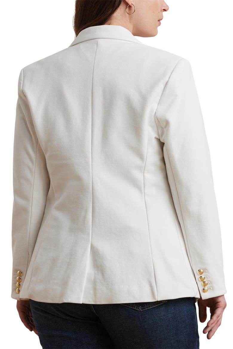 Bullion Logo Patch Blazer, Alternate, color, WHITE
