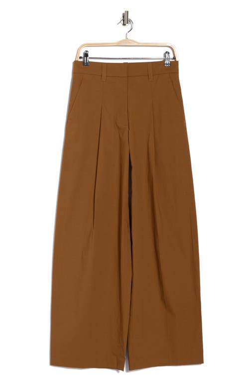 A.l.c . Ryder High Waist Stretch Cotton Bootcut Pants In Brown