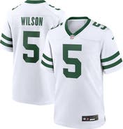 Nike Men's Nike Garrett Wilson Legacy White New York Jets Game Jersey