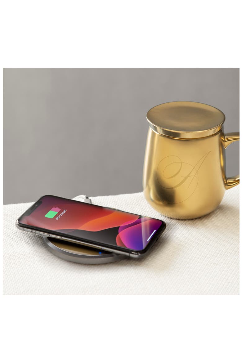 Ui Monogram Golden Mug & Warmer Set, Alternate, color, A