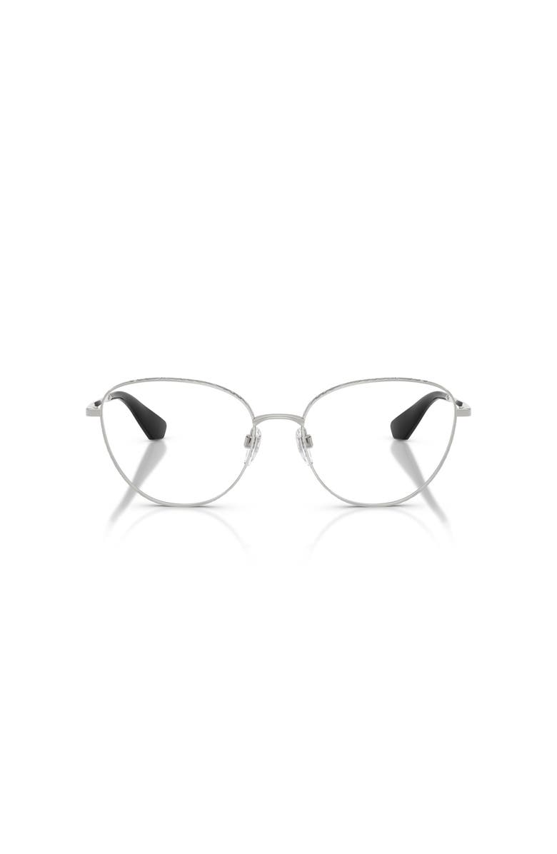 Burberry 56mm Cat Eye optical glasses, Alternate, color, Silver