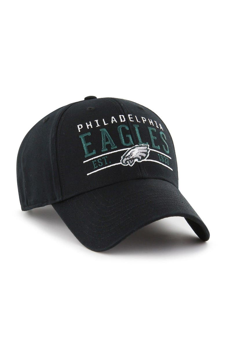 '47 Men's '47 Black Philadelphia Eagles Centerline MVP Adjustable Hat, Alternate, color, 