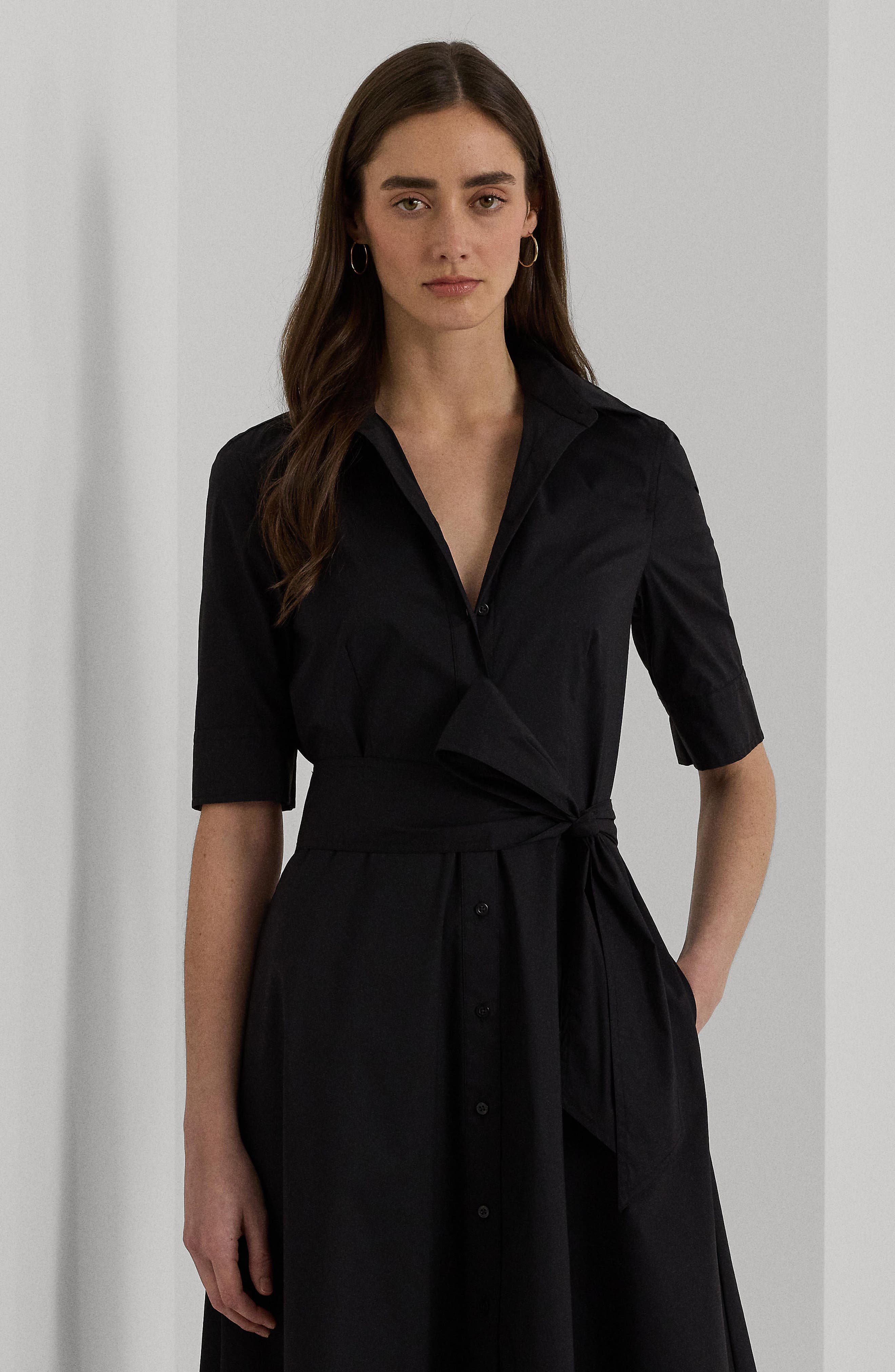 ralph lauren cotton blend shirt dress Polo Ralph Lauren A LINE Dresses Shirt dress, Women's, Size: 34, Red
