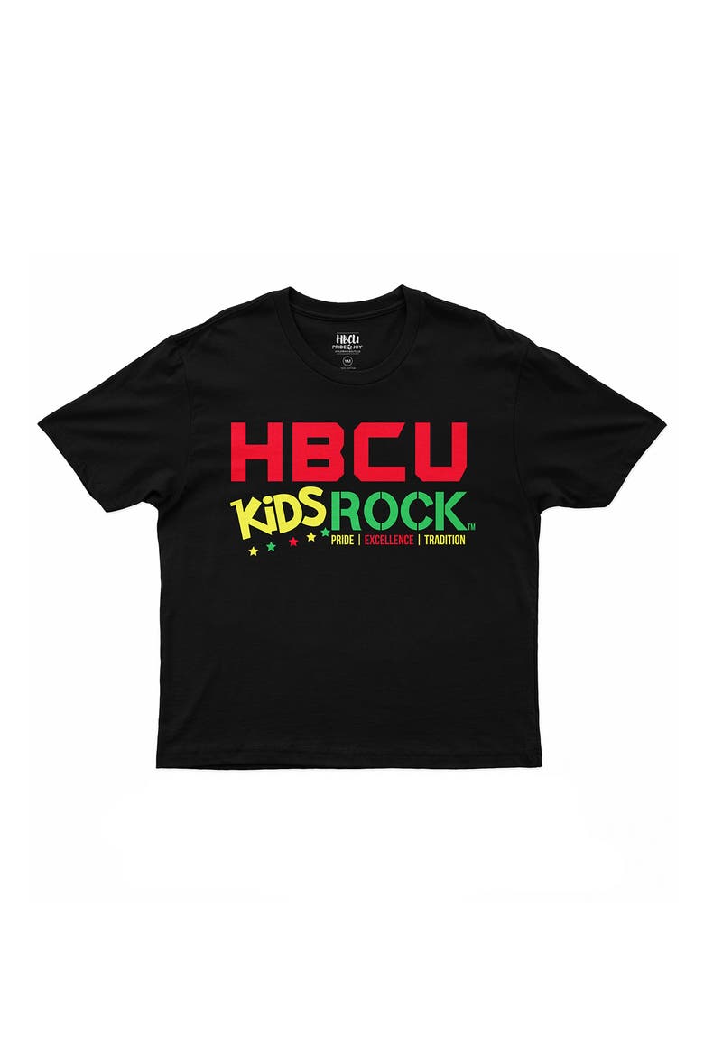 Kids' Kids Rock Graphic Tee, Main, color, BLACK