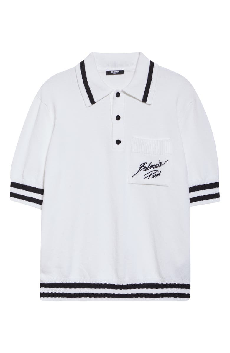 Balmain Paris Logo Signature Polo, Alternate, color, 