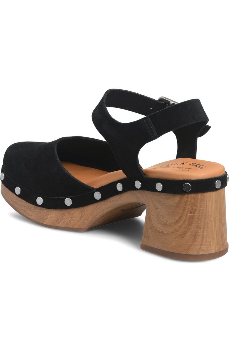 Kork-Ease<sup>®</sup> Tribecca Ankle Strap Platform Clog, Alternate, color, Black Suede