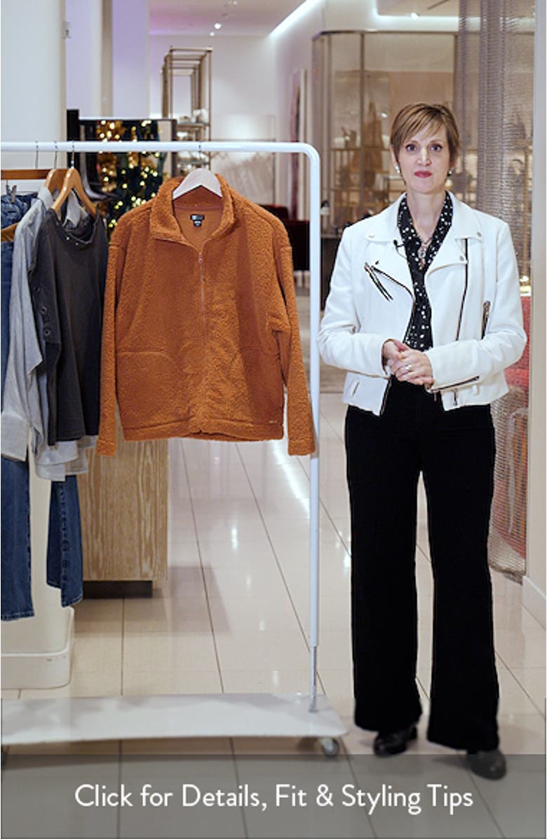 Sun City Embroidered Faux Shearling Jacket, sales video thumbnail