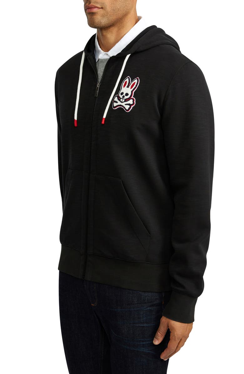 Psycho Bunny Keppel Zip Hoodie, Alternate, color, 