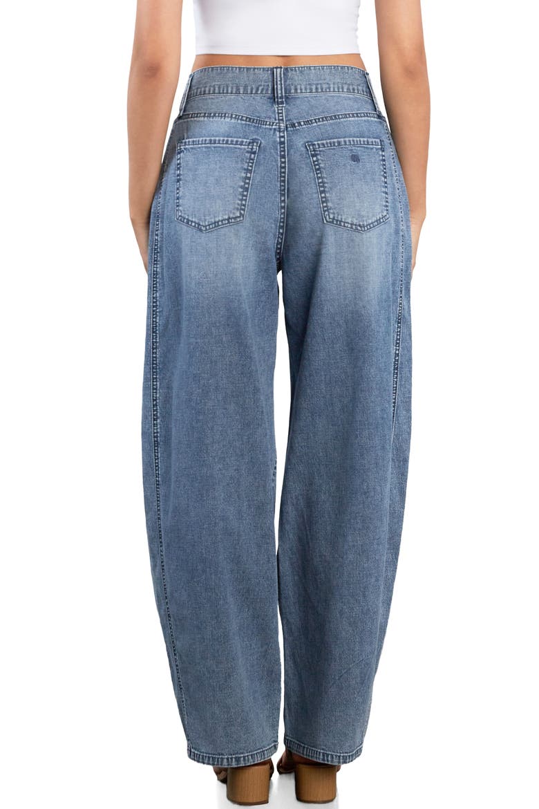 Sweetheart Barrel Leg Jeans, Alternate, color, RELAXED BLUE
