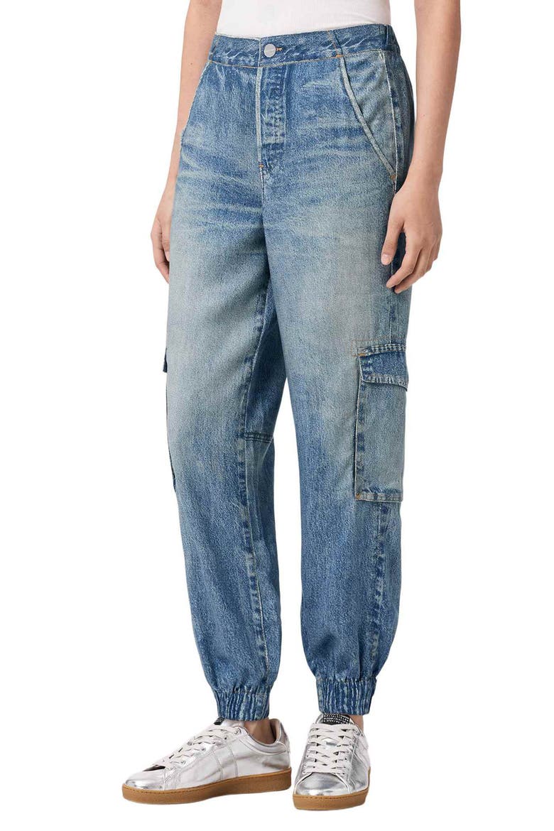 Selma Cargo Jeans, Alternate, color, ILLUSION INDIGO