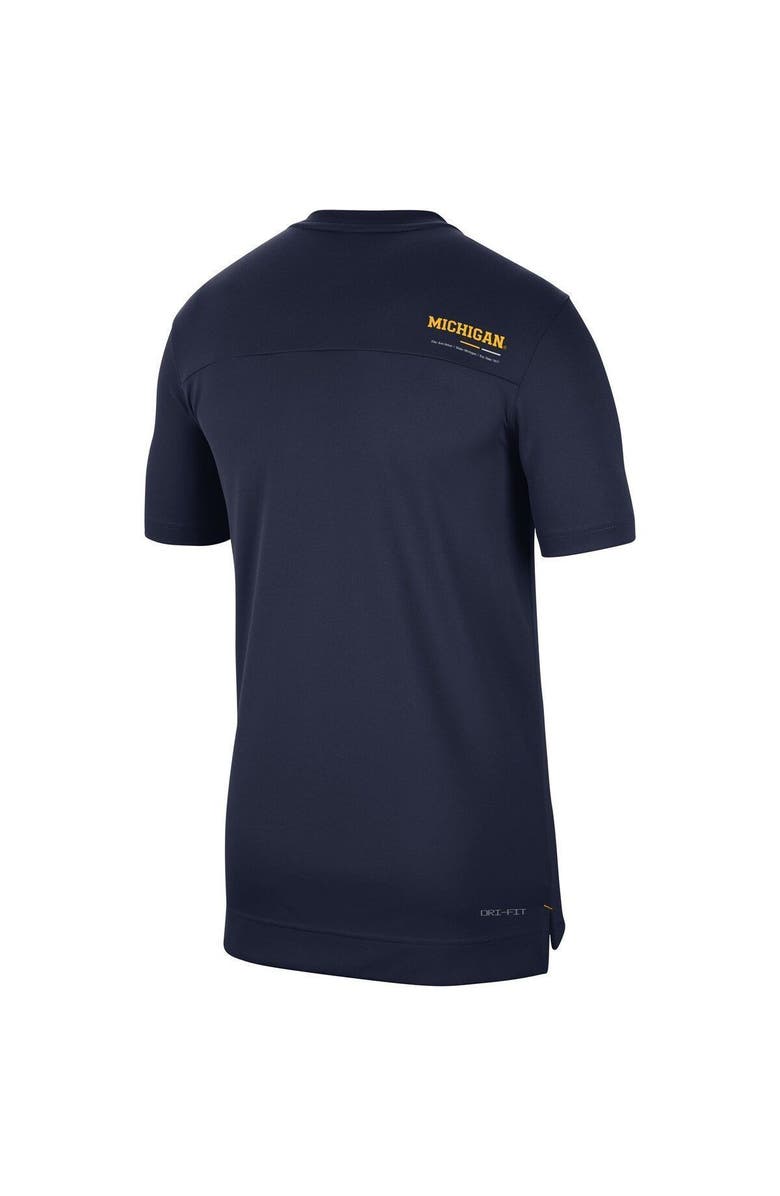 Nike Men's Nike Navy Michigan Wolverines 2022 Coaches UV Performance T-Shirt, Alternate, color, 