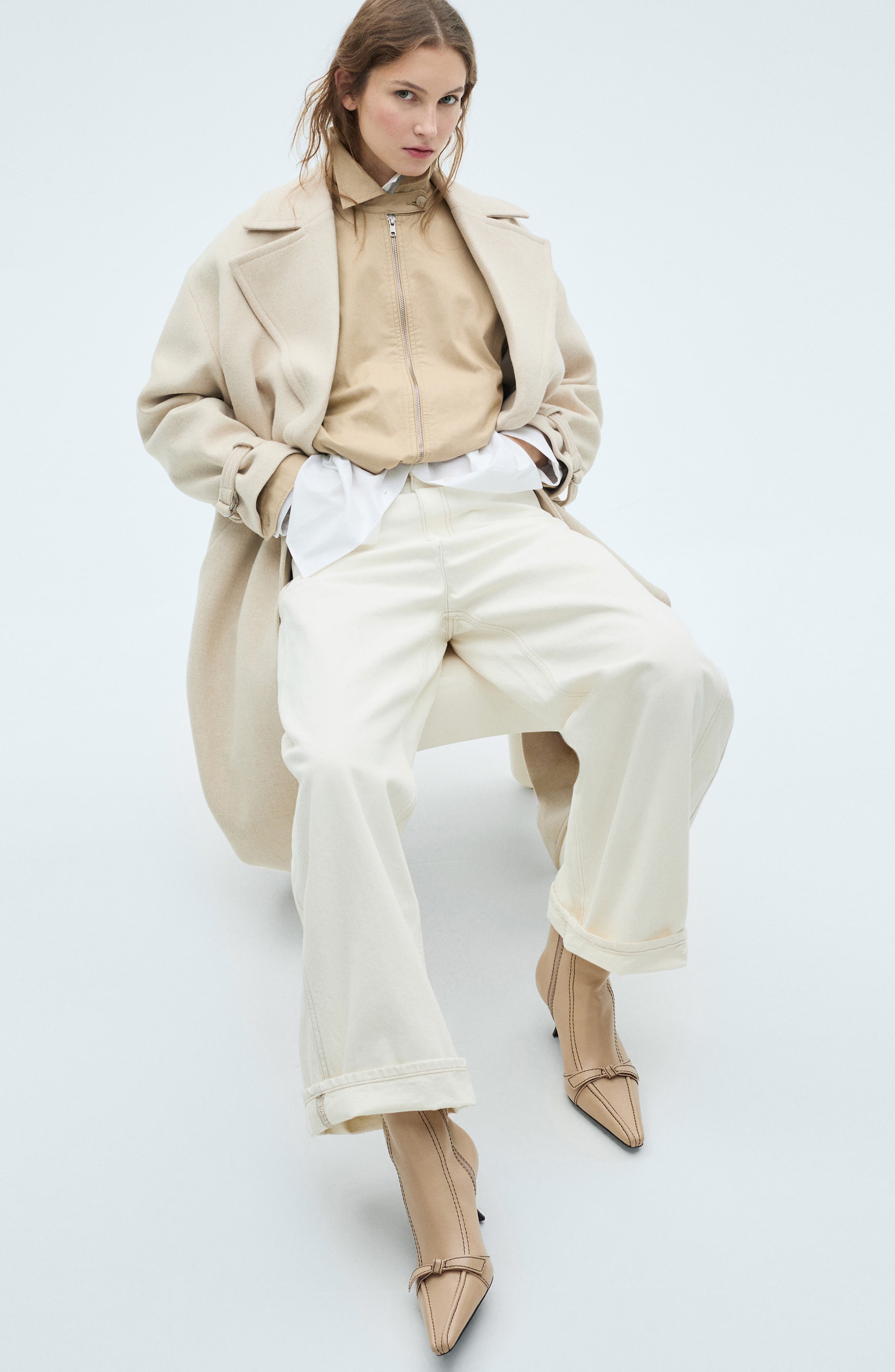 MANGO Bow Bootie, Alternate, color, 