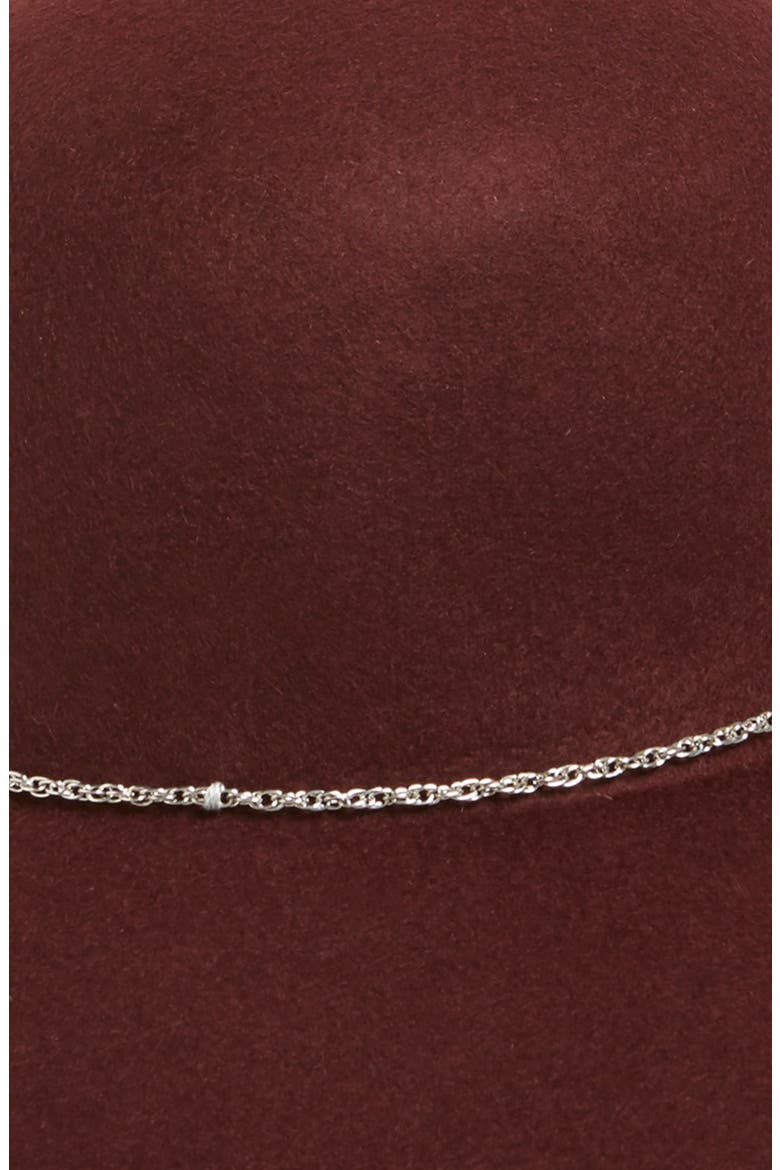Floppy Wool Hat, Alternate, color, BURGUNDY