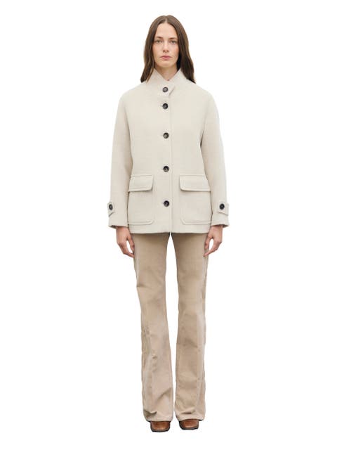 Funnel Neck Alpaca Wool Oversized Coat