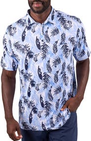 Black Clover Hidden Clover Polo White/Peri Blue