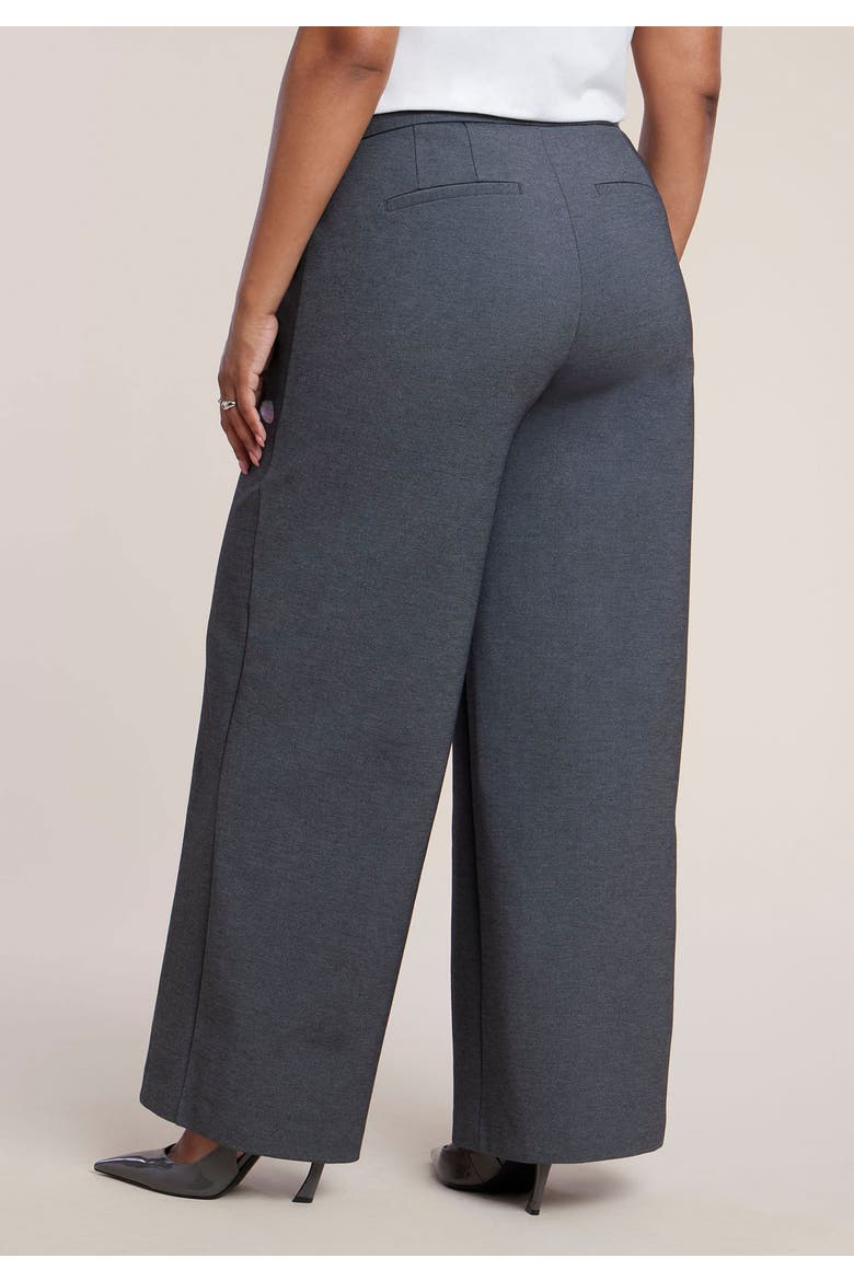 The Ultimate Stretch Wide Leg Pant, Alternate, color, HEATHER GREY