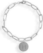 MESHMERISE Initial Disc Charm Bracelet