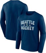 FANATICS Men's Fanatics Branded Deep Sea Blue Seattle Kraken Skate Or Die Long Sleeve T-Shirt