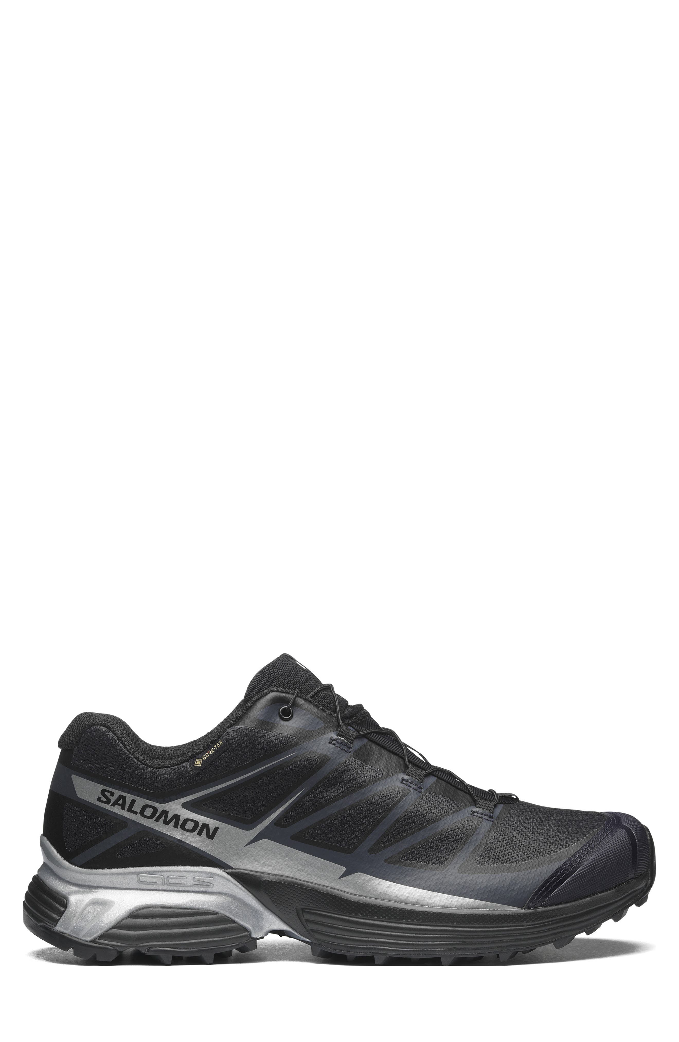 Salomon Gender Inclusive XT-Pathway Gore-Tex<sup>®</sup> Waterproof Sneaker, Alternate, color, Black/ Black/ Silver