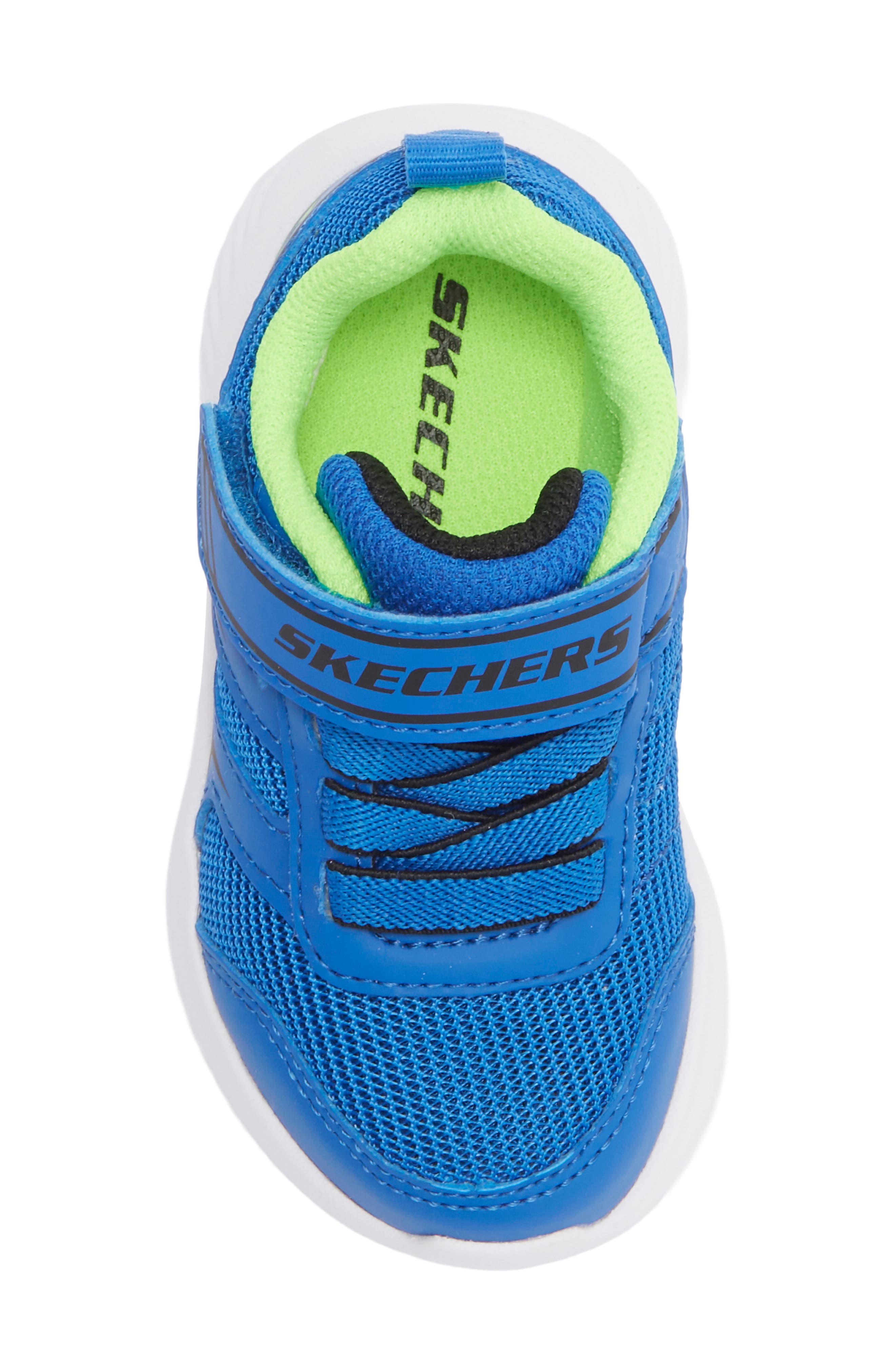SKECHERS Kids' Bounder Sneaker, Alternate, color, Blue/Lime