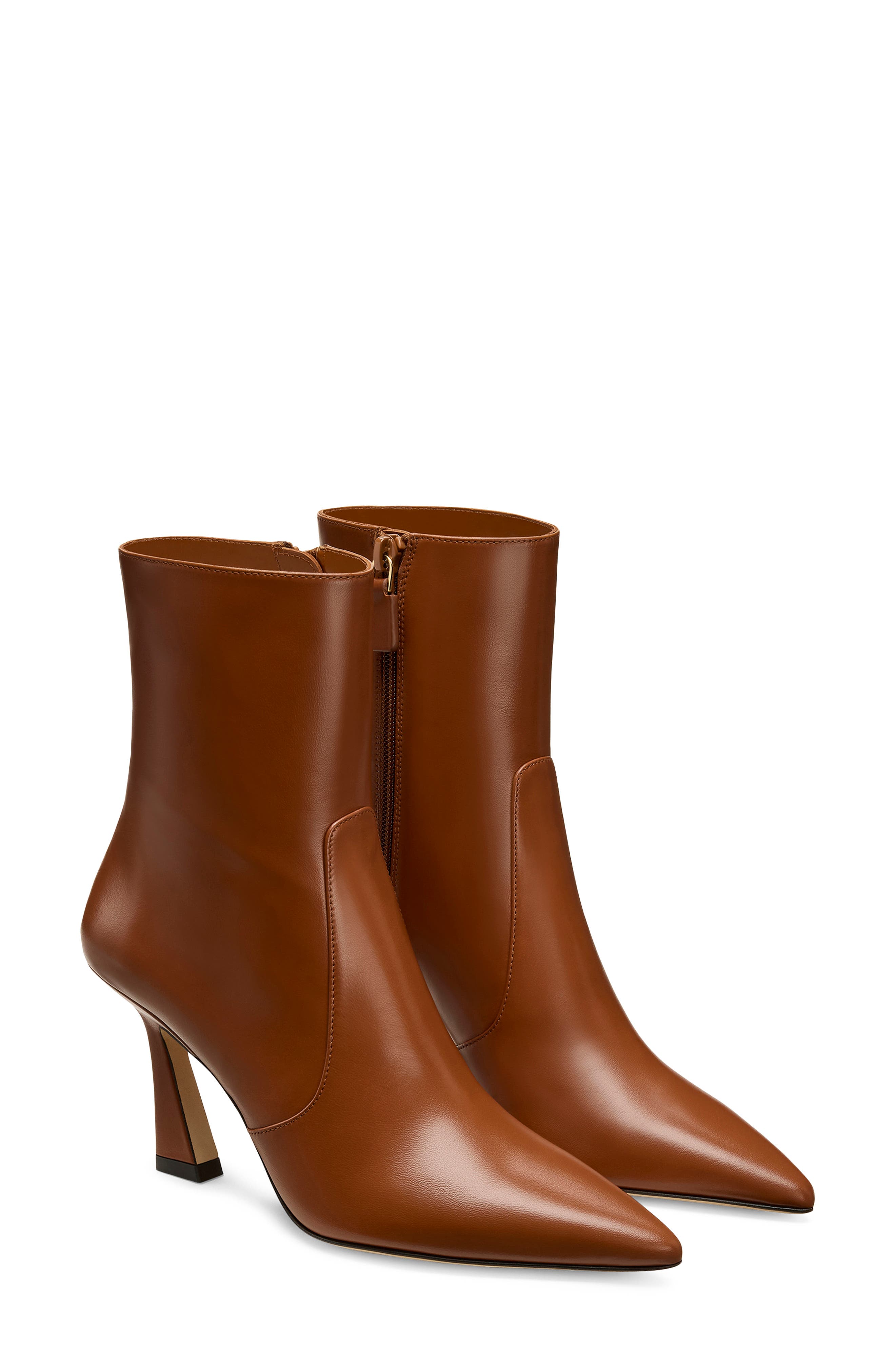 Stuart Weitzman Vinnie Bootie, Alternate, color, Luxe Saddle