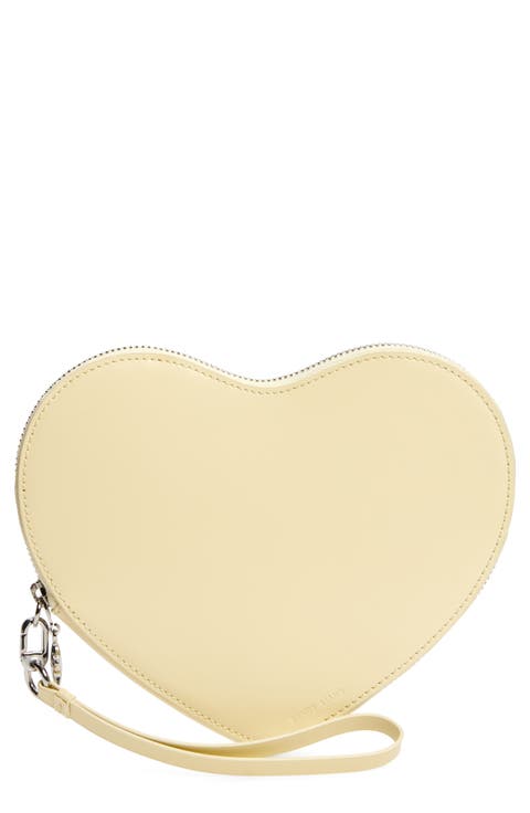 Heart Leather Wristlet