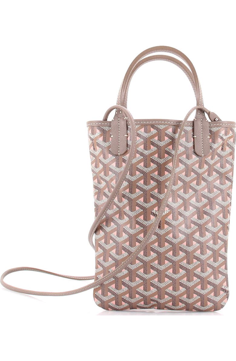 Pre-Owned Goyard Poitiers Tote Claire Voie Coated Canvas Mini, Alternate, color, Pink