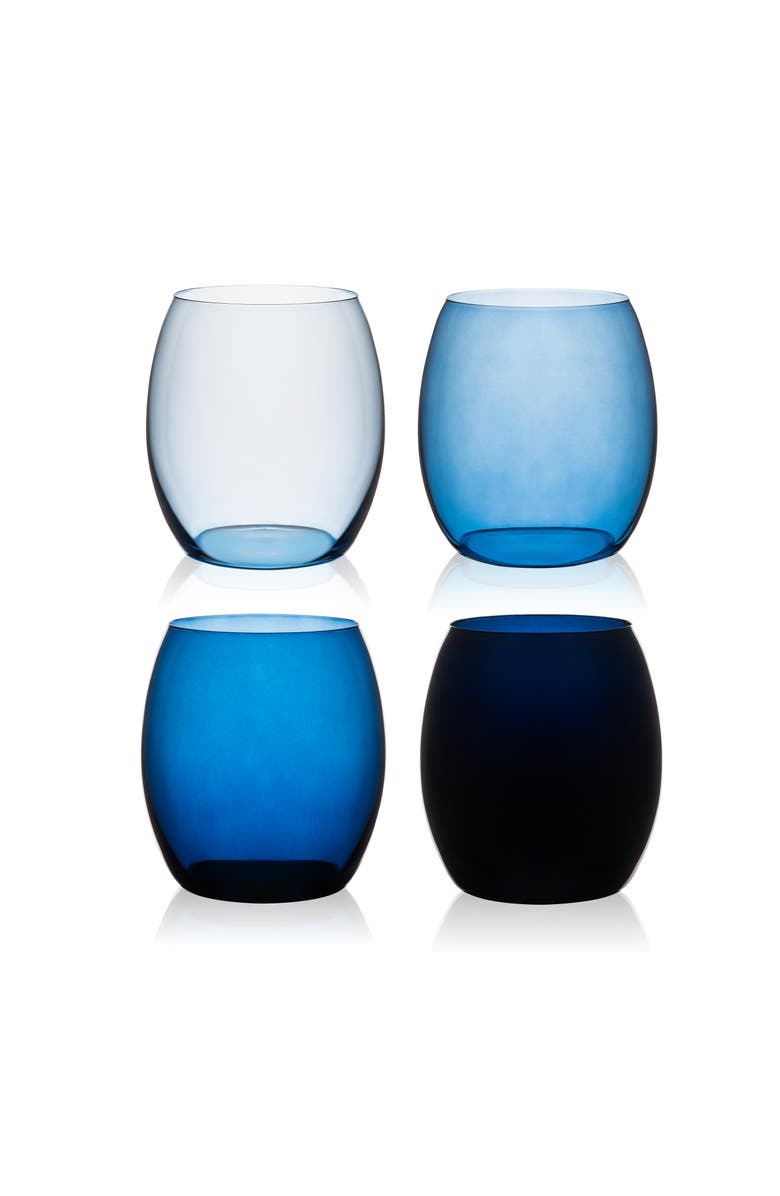 Caskata Les Nuages Blue Tumblers Set of 4 - Blue, Main, color, Blue
