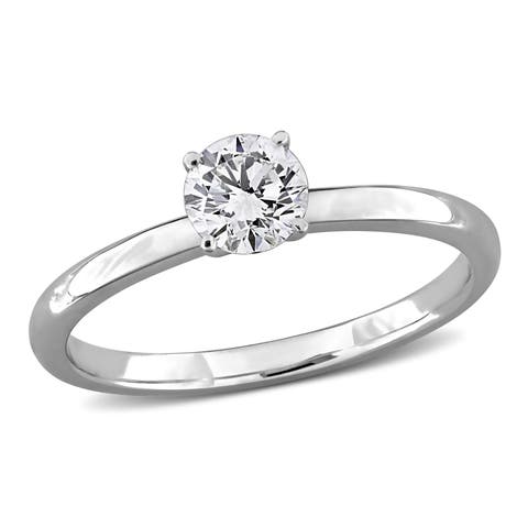 1/2 CTW Lab-Grown Diamond Solitaire Ring 14k