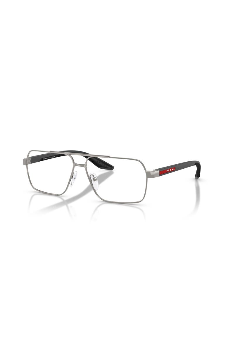 59mm Rectangle optical glasses, Main, color, Grey