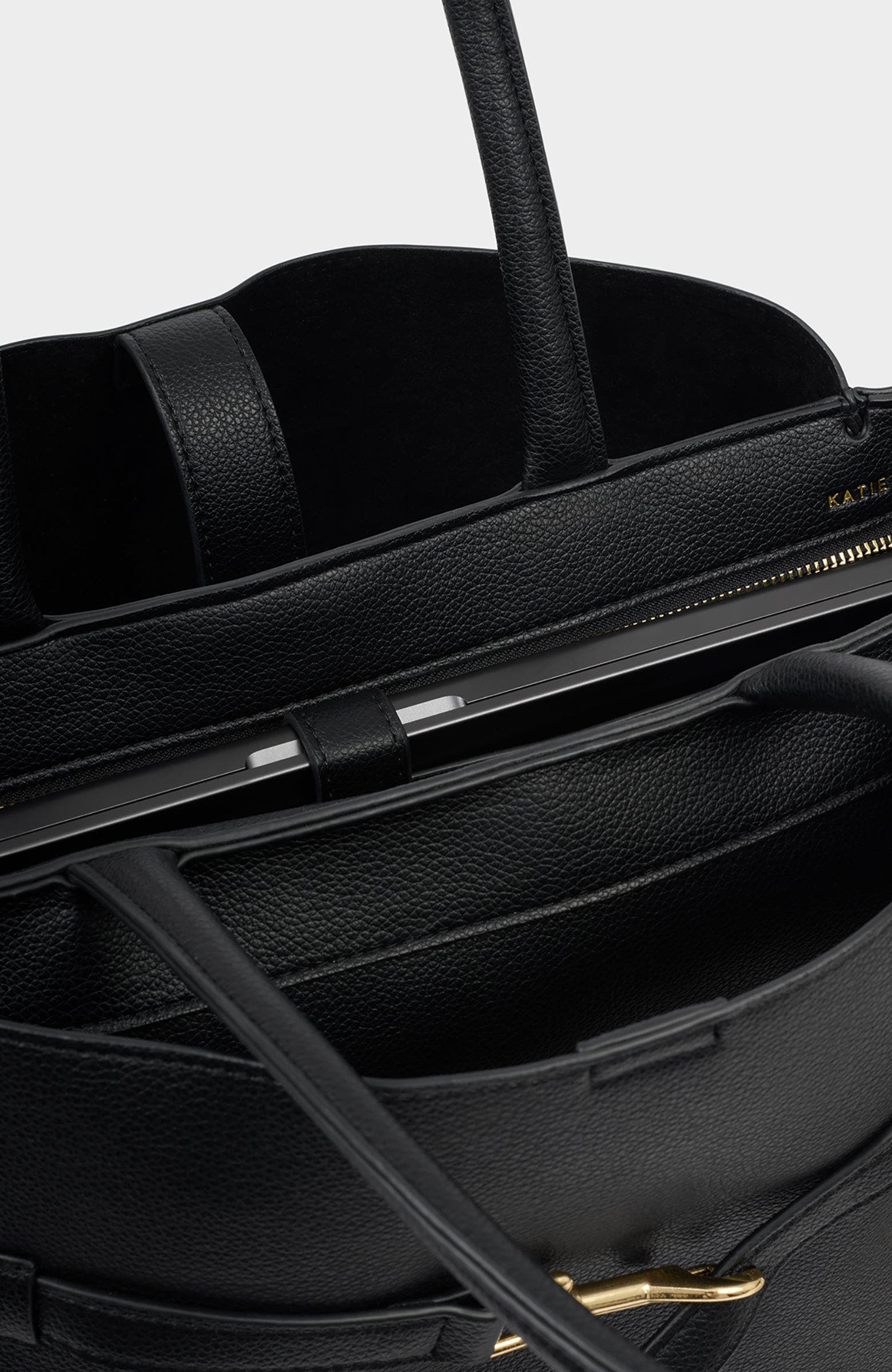 Katie Loxton Maddie Work Tote Bag, Alternate, color, Black