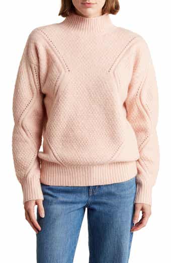 Oversize Mock Neck Pullover Sweater