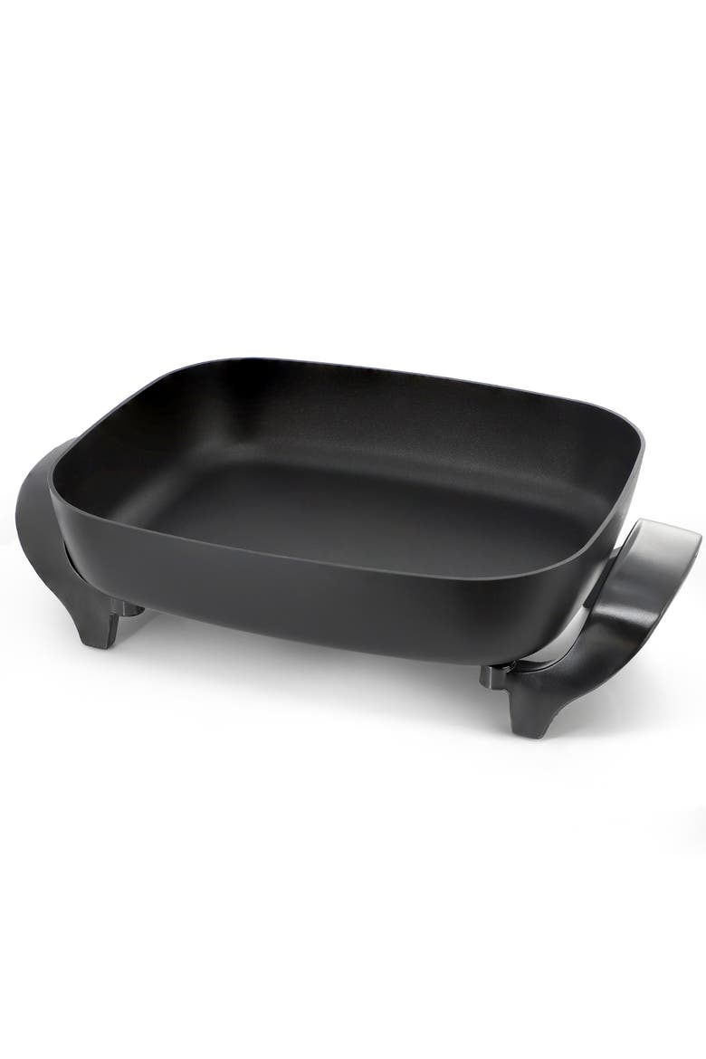 14.96 Inch Electric Fry Pan with Non-Stick Coating, Alternate, color, Black