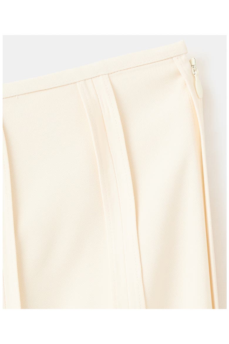 Pleated Asymmetrical Midi Skirt, Alternate, color, SAND
