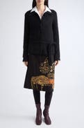 Dries Van Noten Toco Wool Blend Cardigan