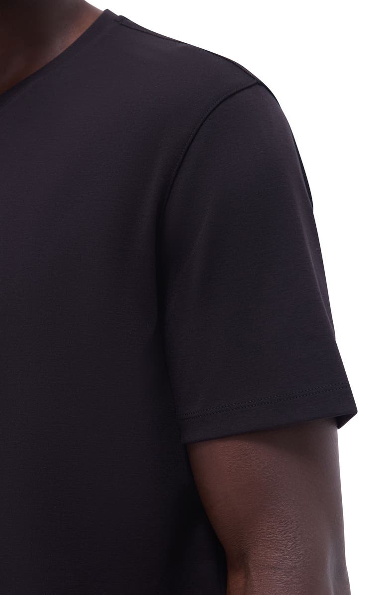 Bugatchi Holden Pima Cotton T-Shirt, Alternate, color, Black