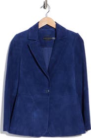 ALICE + OLIVIA Macey Suede Notch Collar Blazer