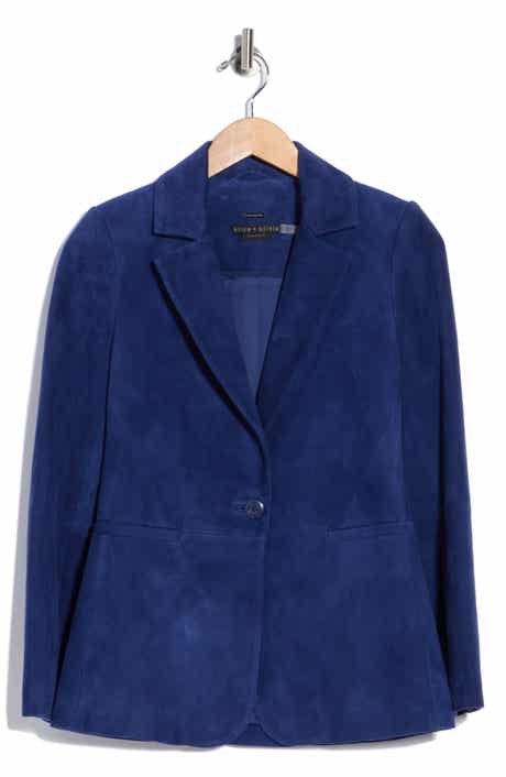 Macey Suede Notch Collar Blazer