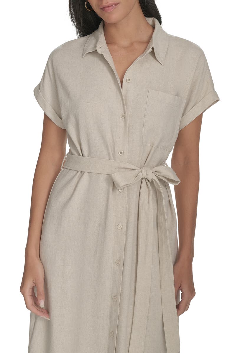 Linen Blend Maxi Dress