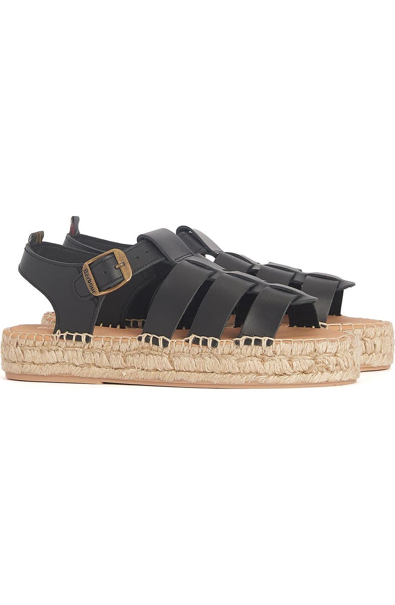 Barbour Paloma Espadrille Platform Fisherman Sandal, Main, color,
