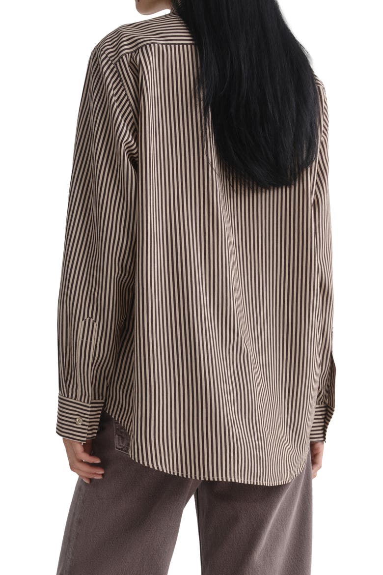 Aris Trace Striped Shirt, Alternate, color, TRACE STRIPE CHOCOLATE TAUPE