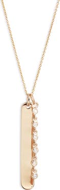 Dana Rebecca Designs Lulu Jack Diamond Bar Pendant Necklace